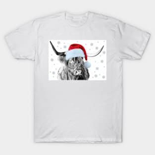 Highland Cow, Cladich Christmas T-Shirt